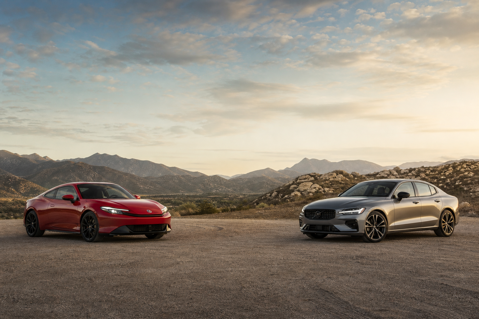 Honda Prelude 2-Tone · Configuration unspecified (#21b3b9) vs Volvo s60 Core · Plug-In Hybrid · AWD · T8